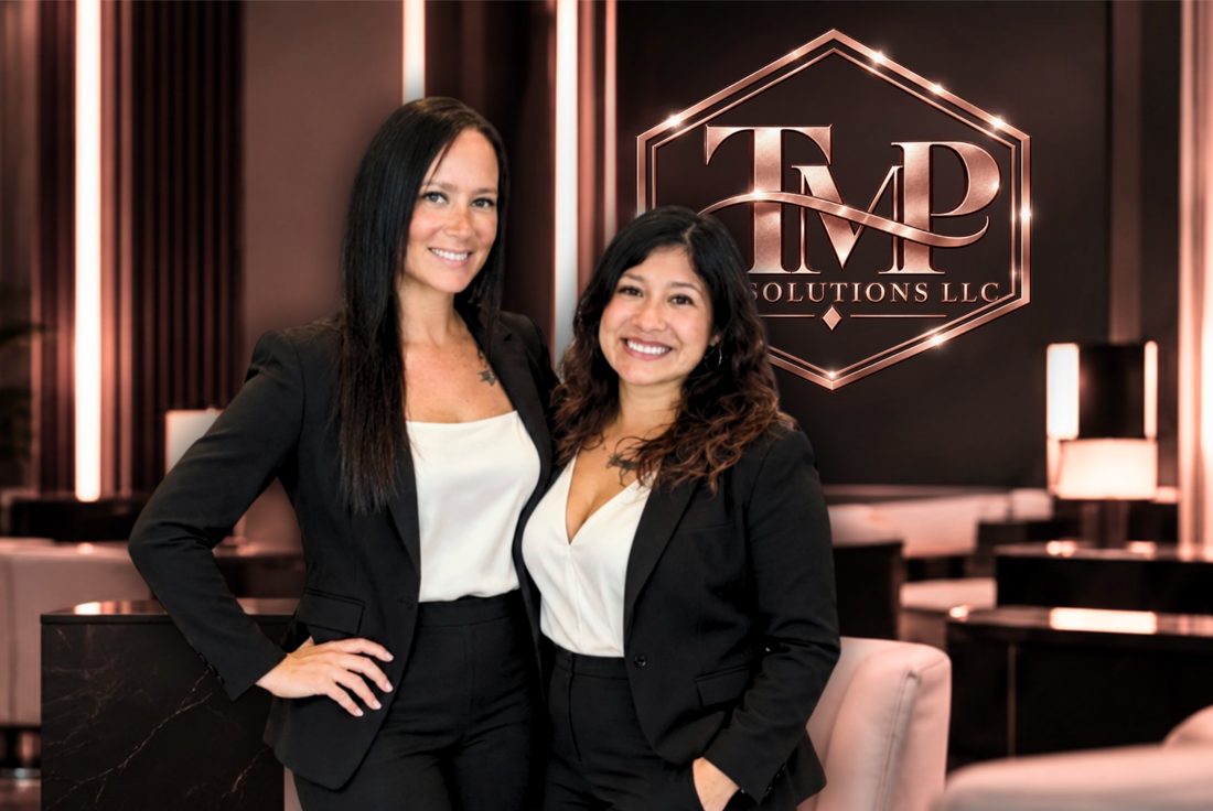 Mareesa Rios and Tarah Bible in the TMP Tax Solutions office